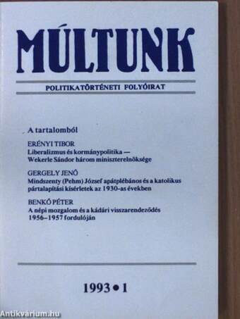 Múltunk 1993/1-4.