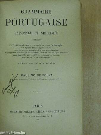 Grammaire Portugaise