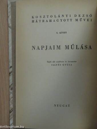 Napjaim múlása