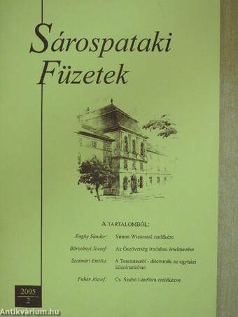 Sárospataki Füzetek 2005/2.