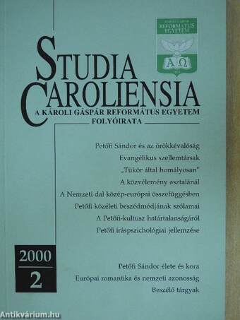 Studia Caroliensia 2000/2.