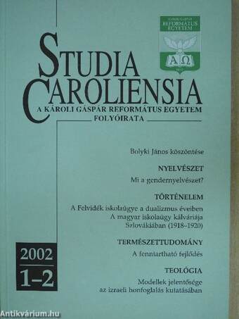 Studia Caroliensia 2002/1-2.