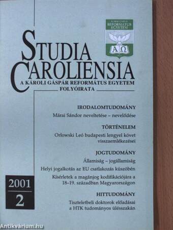 Studia Caroliensia 2001/2.