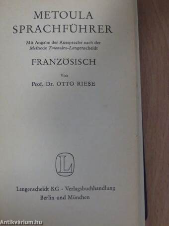 Metoula Sprachführer - Französisch