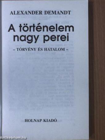 A történelem nagy perei