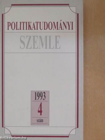 Politikatudományi Szemle 1993/4.