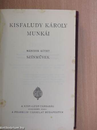 Kisfaludy Károly munkái II.