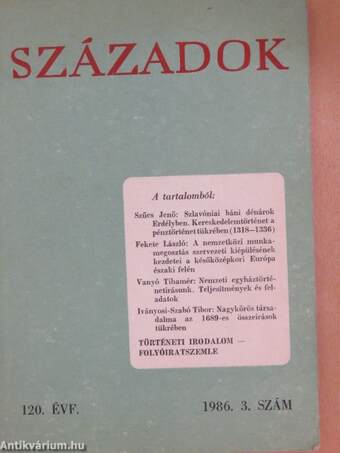 Századok 1986/3.