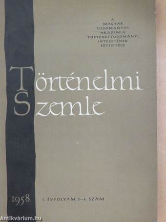 Történelmi Szemle 1958/3-4.