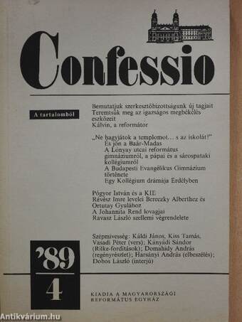 Confessio 1989/4.