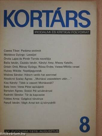 Kortárs 1976. augusztus