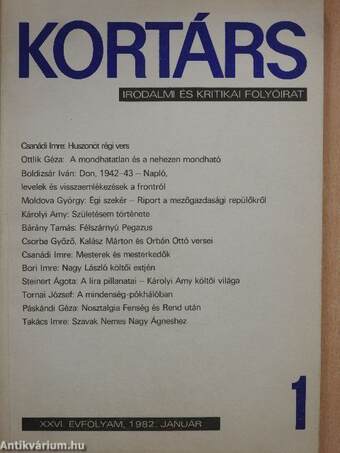 Kortárs 1982. január