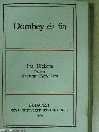 Dombey és Fia I-III.