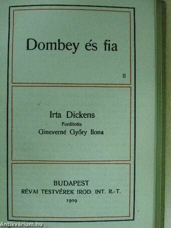 Dombey és Fia I-III.