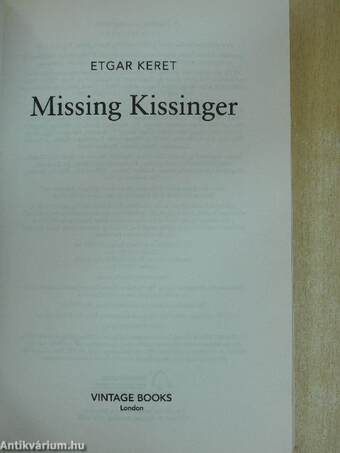 Missing Kissinger