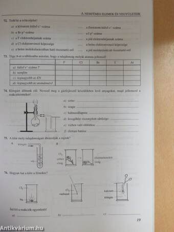 Kémiai feladatsorozatok általános iskolásoknak 8. osztály