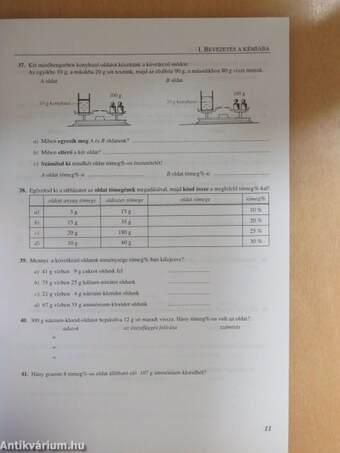 Kémiai feladatsorozatok általános iskolásoknak 7. osztály