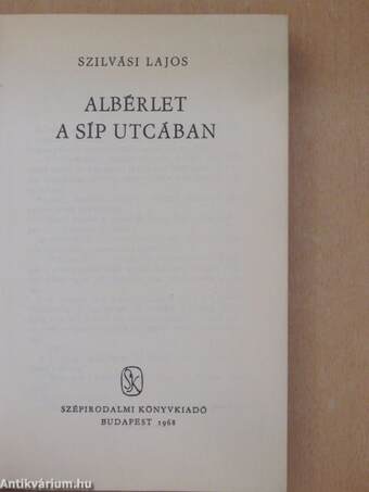 Albérlet a Síp utcában