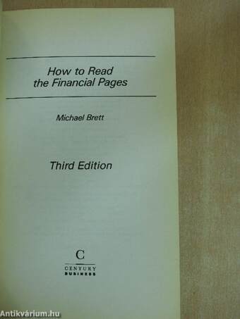 How to Read the Financial Pages