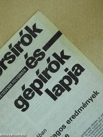 Gyorsírók és Gépírók Lapja 1986. november