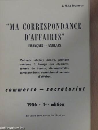 "Ma correspondance d'affaires"