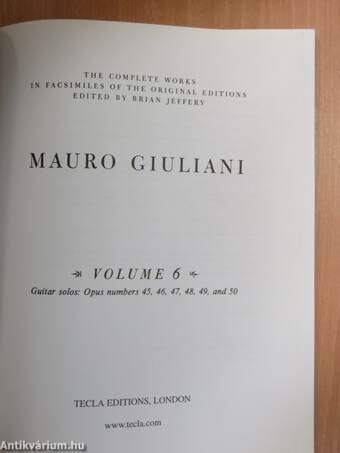 Mauro Giuliani - Volume 6.