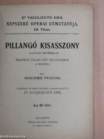 Pillangó kisasszony