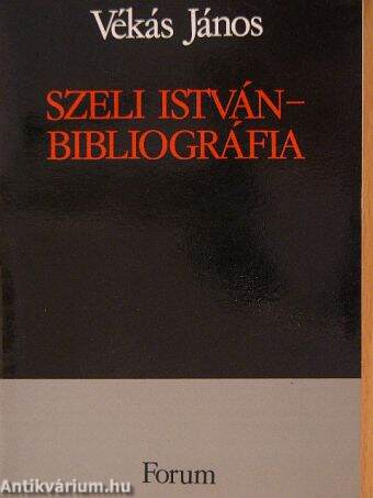 Szeli István - bibliográfia