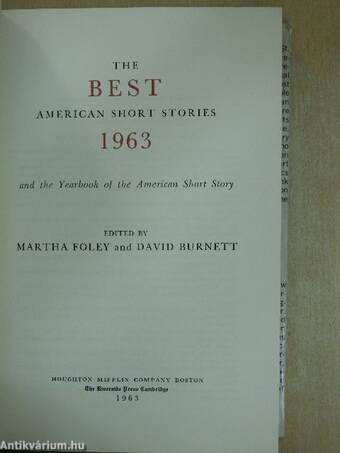 The Best American Short Stories 1963