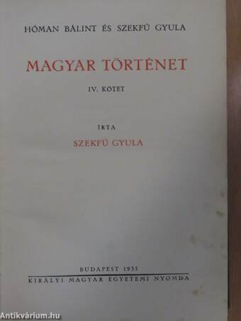 Magyar történet IV.