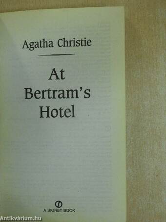 At Bertram's Hotel