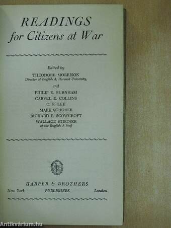 Readings for Citizens at War