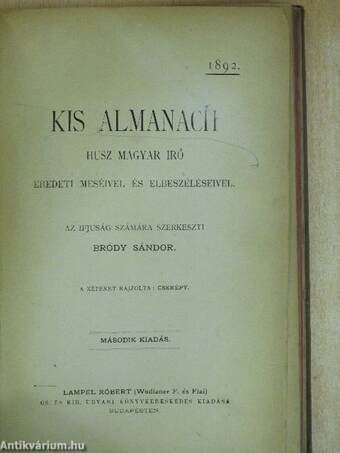 Kis almanach 1892.