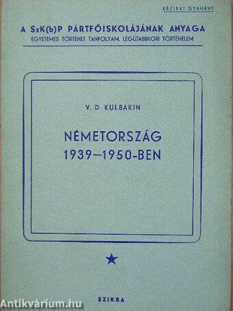 Németország 1939-1950-ben