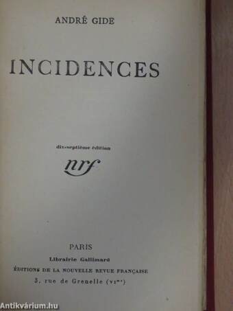 Incidences