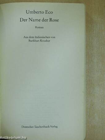 Der Name Der Rose