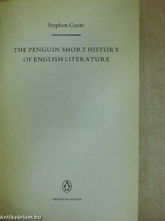 The Penguin Short History of English Literature