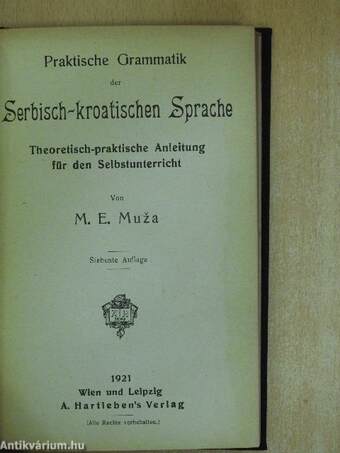 Praktische Grammatik der Serbisch-kroatischen Sprache