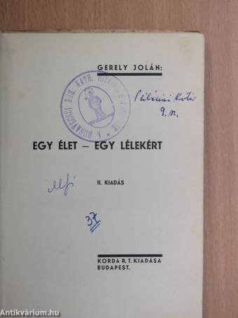 Egy élet-egy lélekért