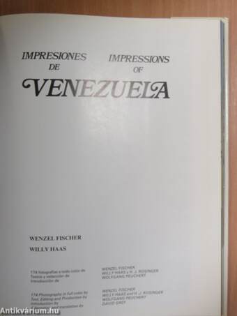 Impresiones de Venezuela/Impressions of Venezuela