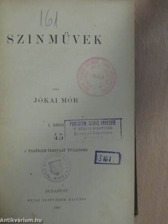 Szinművek I-III.