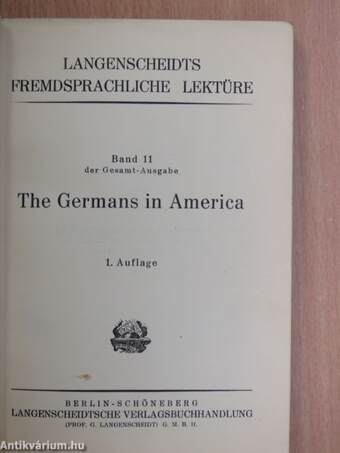 The Germans in America