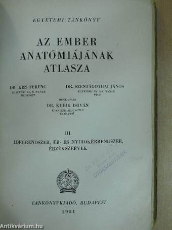 Az ember anatómiájának atlasza III. (töredék)