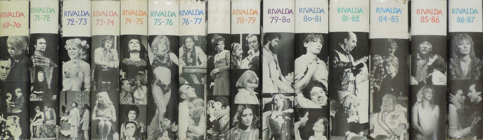 "15 kötet a Rivalda sorozatból (nem teljes sorozat)"