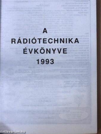 A Rádiótechnika évkönyve 1993