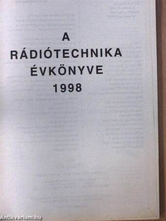 A Rádiótechnika évkönyve 1998