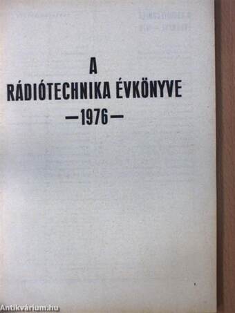 A Rádiótechnika évkönyve 1976