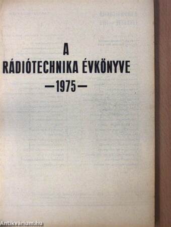 A Rádiótechnika évkönyve 1975