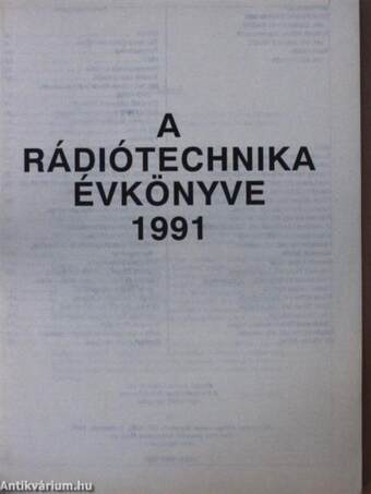 A Rádiótechnika évkönyve 1991