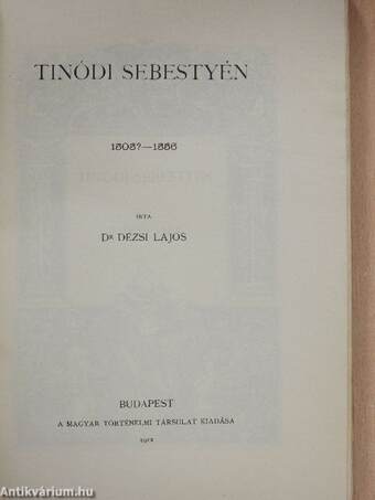 Tinódi Sebestyén